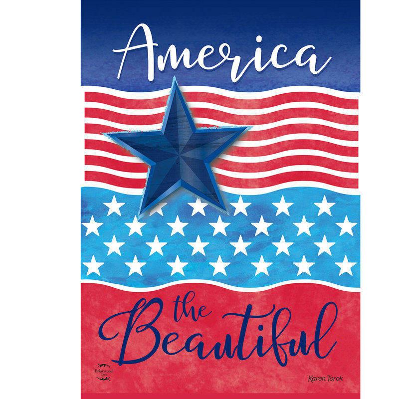 Drapeau America the Beautiful Star Garden 12 x 18