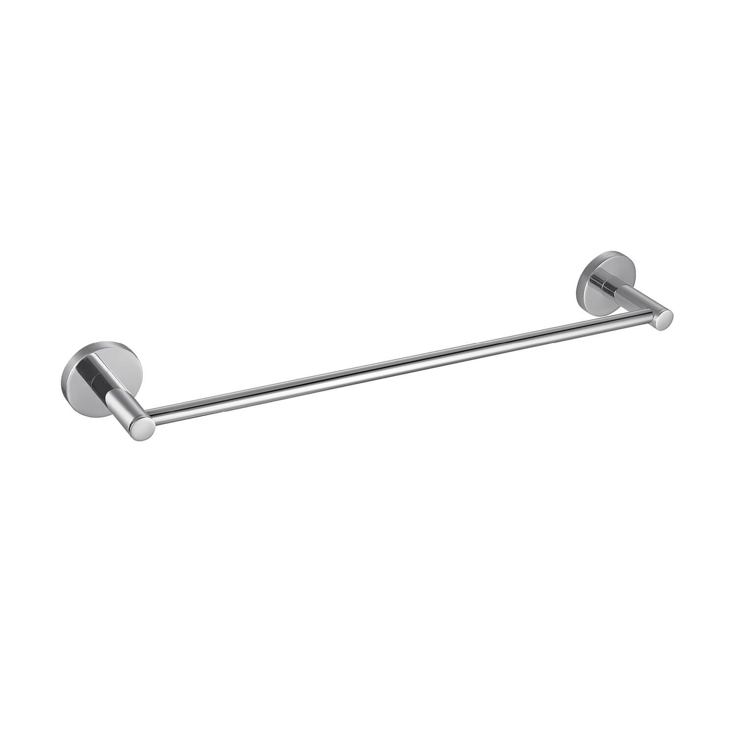 Circular 26" Wall Mounted Towel Bar, Chrome, 2.13" H x 19.81" W x 2.88" D