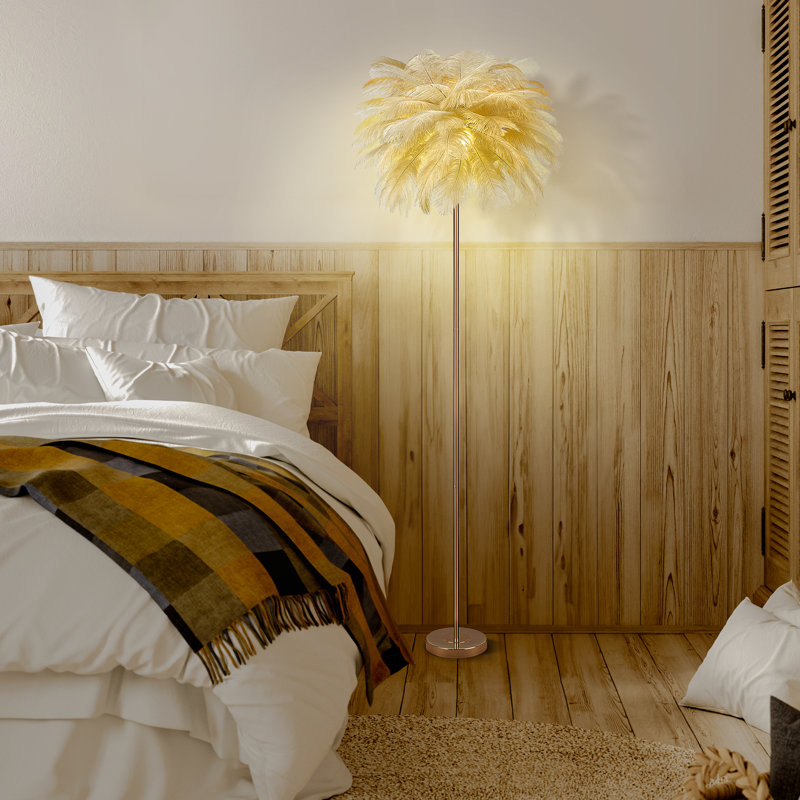 Lampe sur pied à DEL 63 po Lismore, Chameau