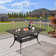 Cast Aluminum Rectangular Dining Table, 6-person Outdoor Dining Rectangle Table, 59” Patio Dining Table With 2.2” Umbrella Hole For Backyard, Garden, Patio, Bronze