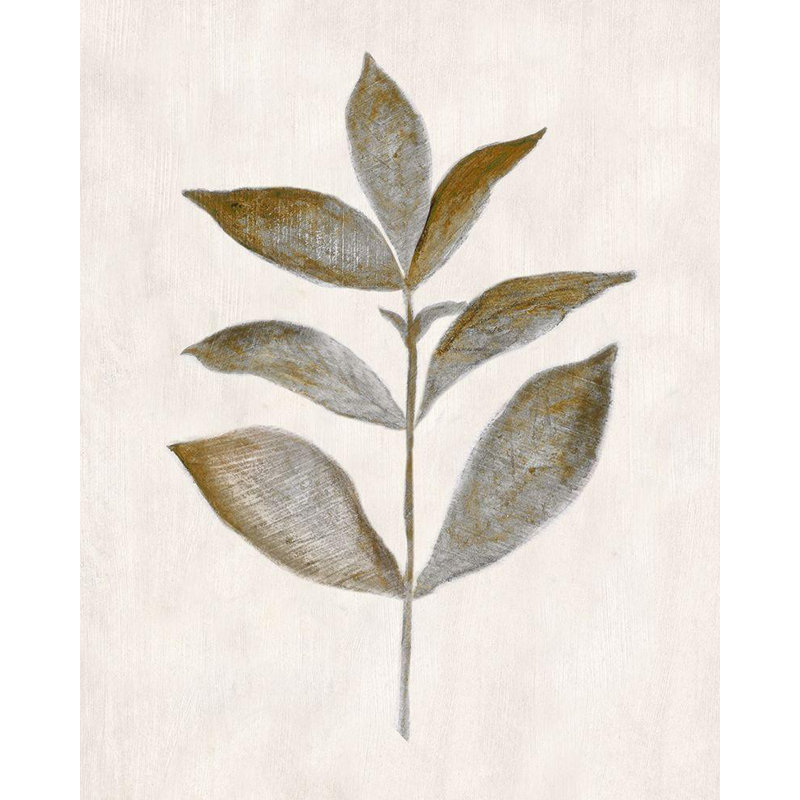 Art sur toile tendue avec la galerie Art Direct Tava Studios: Feuille de bronze III, H 24 po x l 20 po