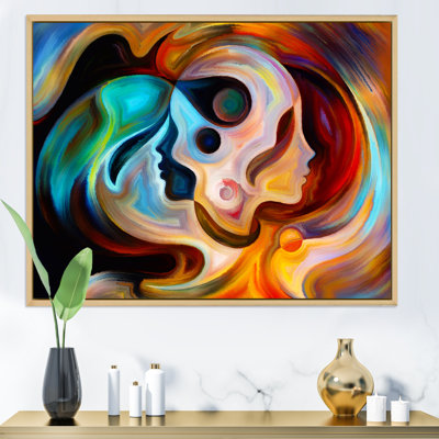 «Blue Orange and Red», reproduction d'art sur toile