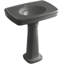 Bancroft 28" Tall Ceramic Vitreous China Rectangular Bathroom Sink-756003612-781547680-790064900
