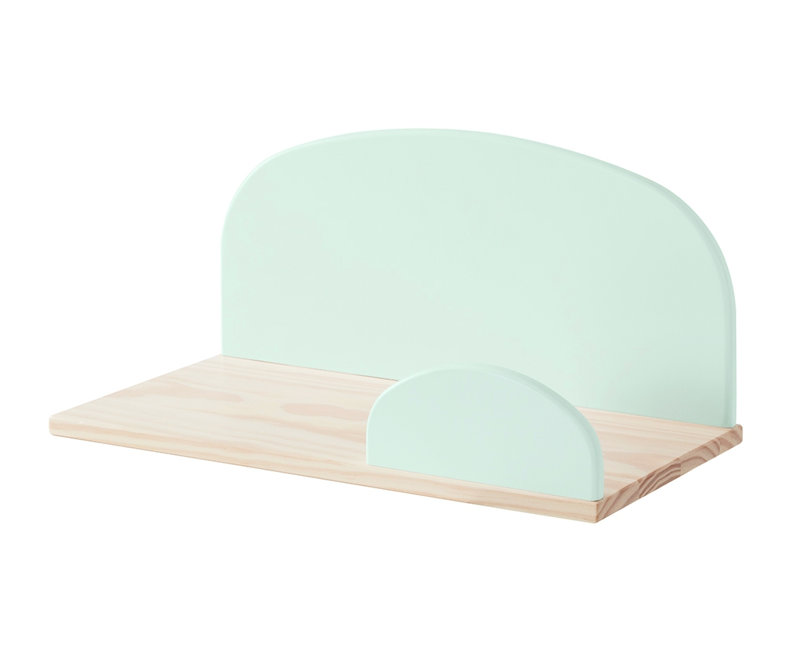 Kids Floating Shelf Bookcase, 21cm H x 45cm W x 25cm D, Green