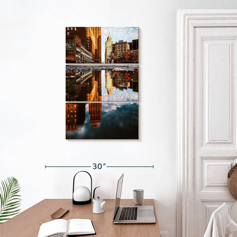 Masam Majestic Skyline de Détroit, H 32 po x l 20 po