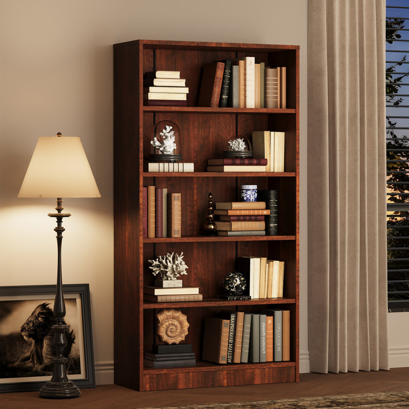 Bibliothèque standard Latitude Run® Gibney, (5 tablettes) H 59,84 po x l 33,07 po x P 11,61 po, Cerise