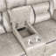 Causeuse-fauteuil rembourrée taupe Brazelton-1538990859