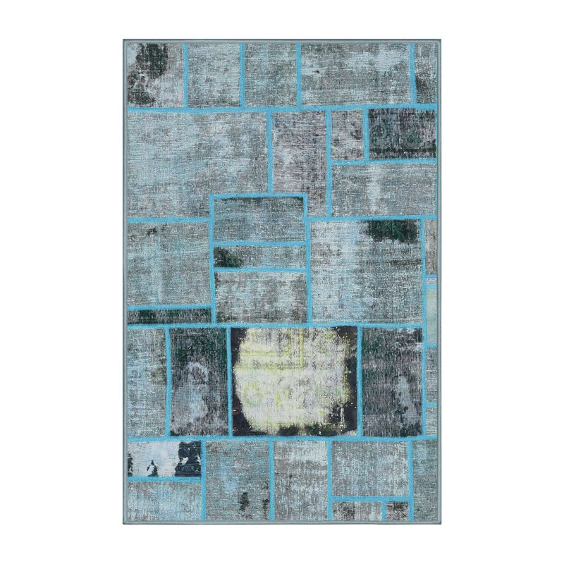 Abstract Indoor Rug, Rectangle 7' x 10'
