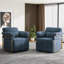 Upholstered Swivel Barrel Chair-41376918