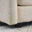 Canapé modulaire 2 places et pouf en chenille de luxe beige, qualité recouverte