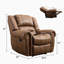 Fauteuil inclinable manuel en similicuir de 37,4 po de largeur