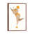 Classic Brown Wood Floater Framed