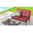Genevrier 2-Piece Patio Loveseat and Coffee Table Set with Cushions-404148575
