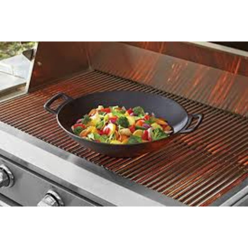 Mr. Bar-B-Q Classic Prestige Cast Iron Wok