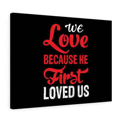 We Love Red - Wrapped Canvas Print