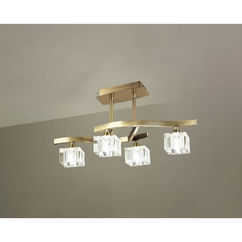 Cuadrax LED Semi Flush Mount