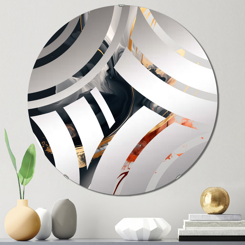 Deelia - Centre Wave Decorative Mirror, 31.4" x 31.4"