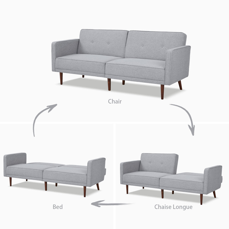 Ellensburg 76" Sleeper Sofa, Moon Light