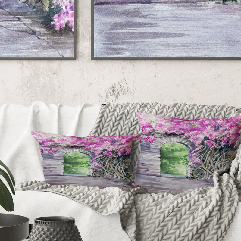 Coussin Blossoming Wisteria Garden Over Garden