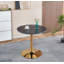 Table tulipe Mid-Century moderne dorée et noire pour 2 à 4 personnes-1331253792-1331253793