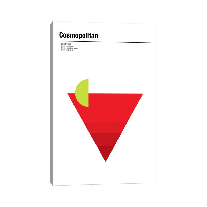 Cosmopolitan by Nick Barclay - Print on Canvas, 30.48 cm H x 45.72 cm W, Wrapped Canvas