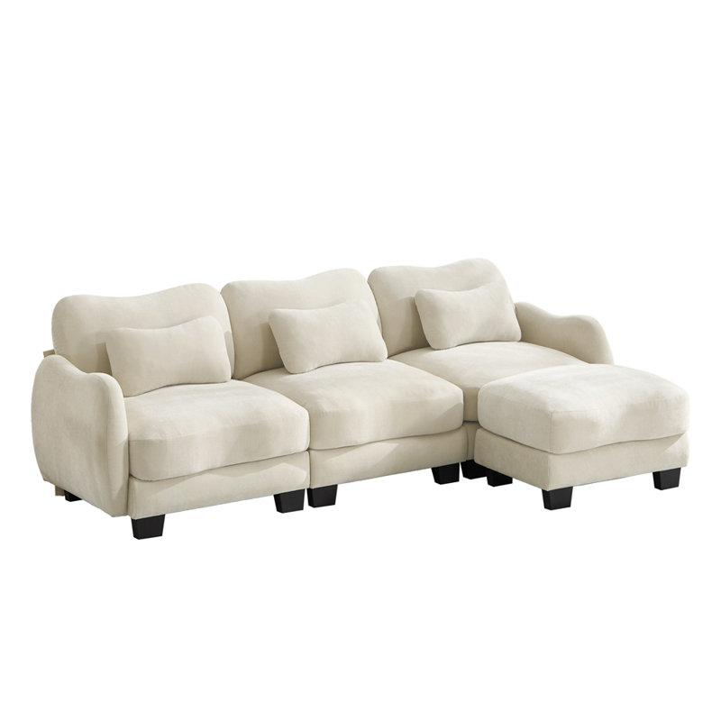 Canapé Elegant Everyday Comfort, Beige Chenille
