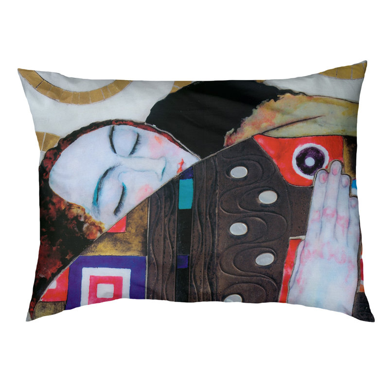 Coussin pour chien Carlile, Grand (H 17 po x l 52 po x P 42 po), Rouge / bleu / café