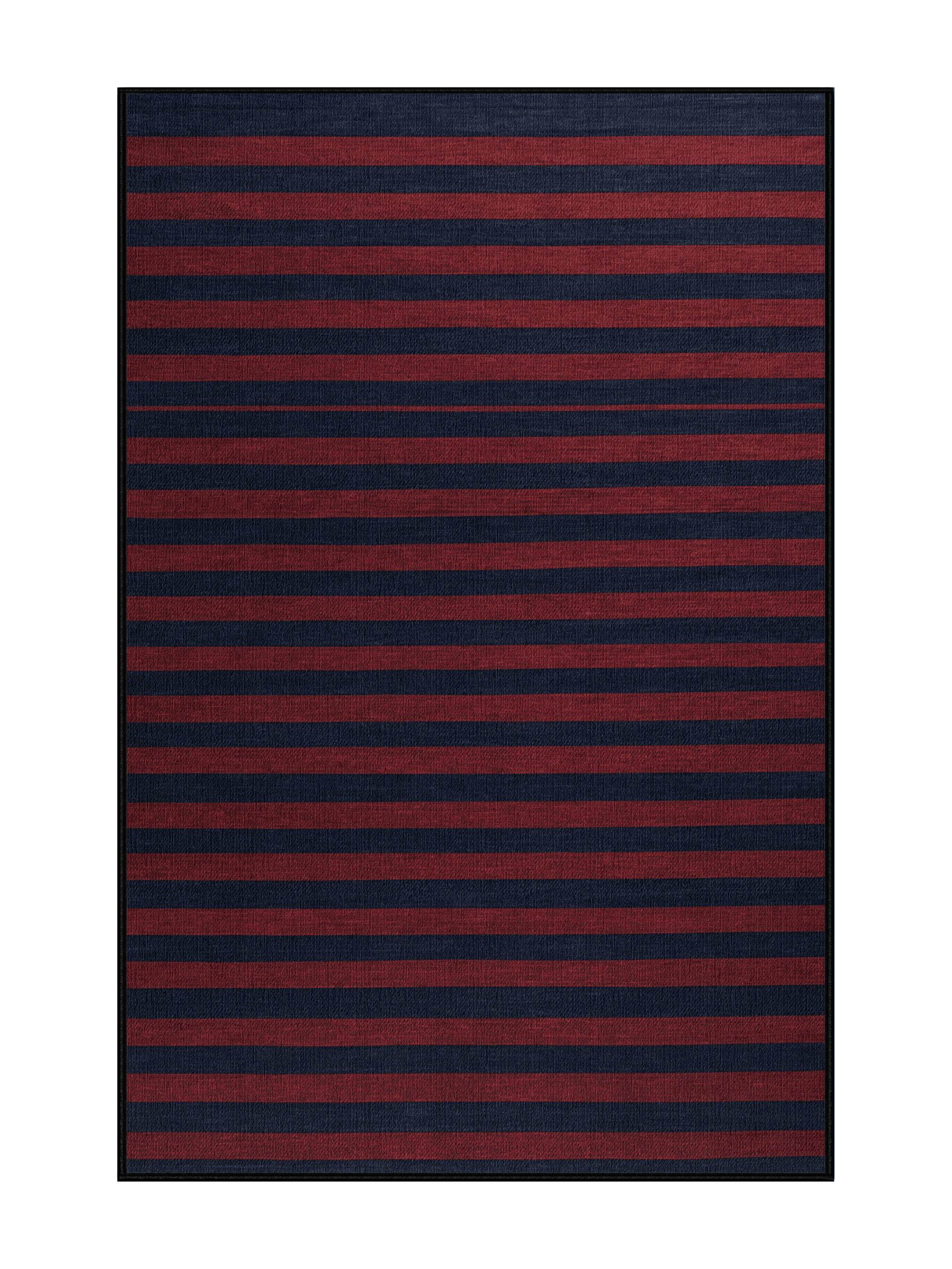 Hokku Designs Machine Washable Horizontal Stripes Gray Area Rug | Wayfair