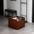 Nordic Minimalist Storage Basket With Metal Handles - Handcrafted Stitched Leather Organizer For Home Decor-1357081335