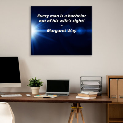 «Artsy Quote» par Margaret Way, toile tendue avec châssis