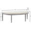 Banc rembourré capitonné beige clair Coastal