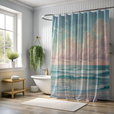 Calm Marine Landscapes - 1 Piece Standard Shower Curtain