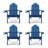 Bickford 30'' W Plastic Adirondack Chair-99306046