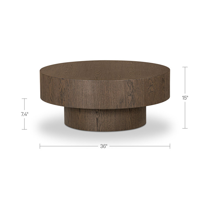 Corey Coffee Table Rustic Oak, Dark Brown