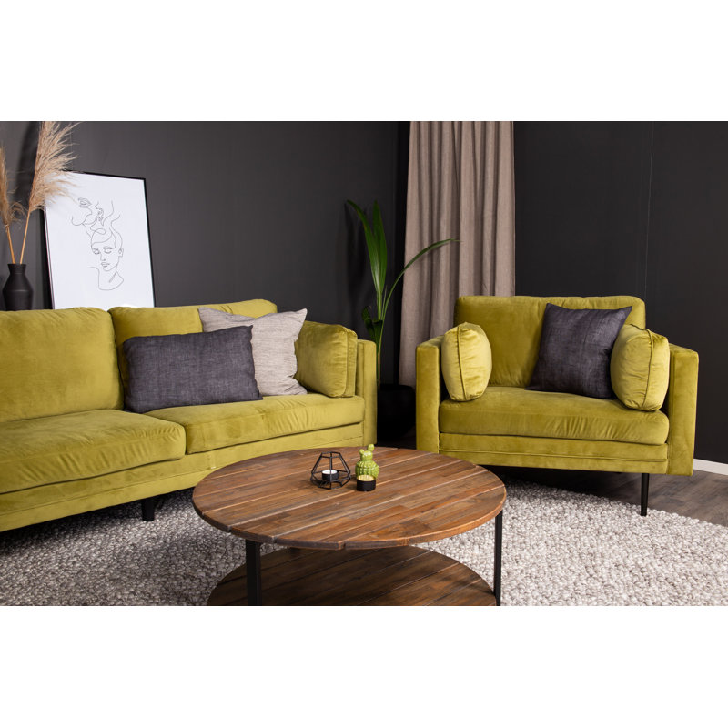 Bertwalda Upholstered Armchair, Green
