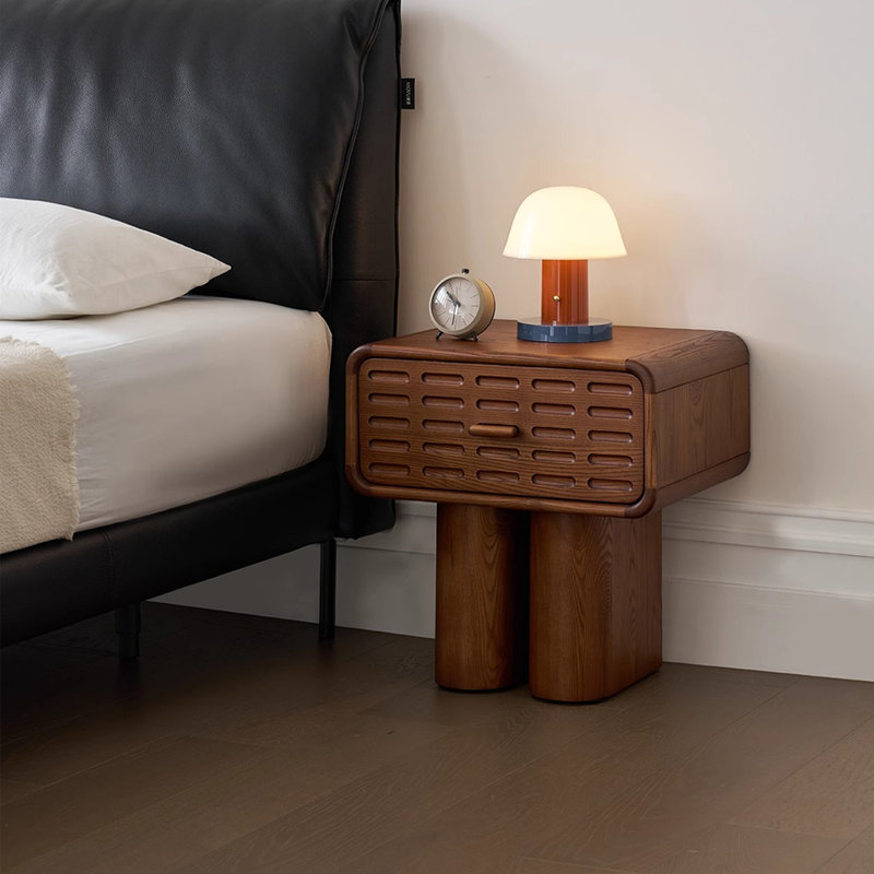 Reyna Walnut Nightstand 