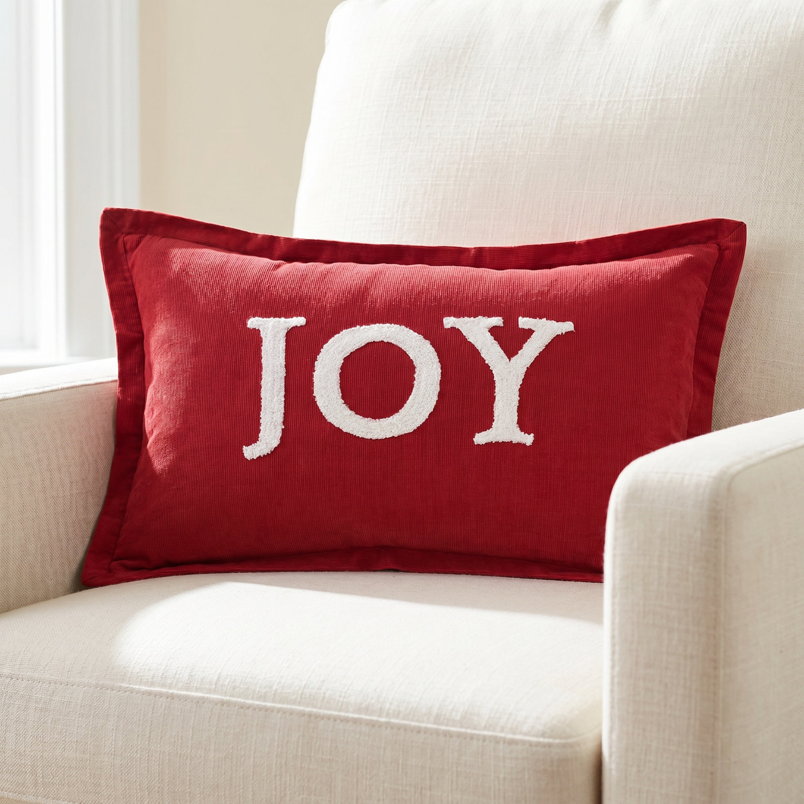14" x 22" Christmas Throw Pillow, Joy
