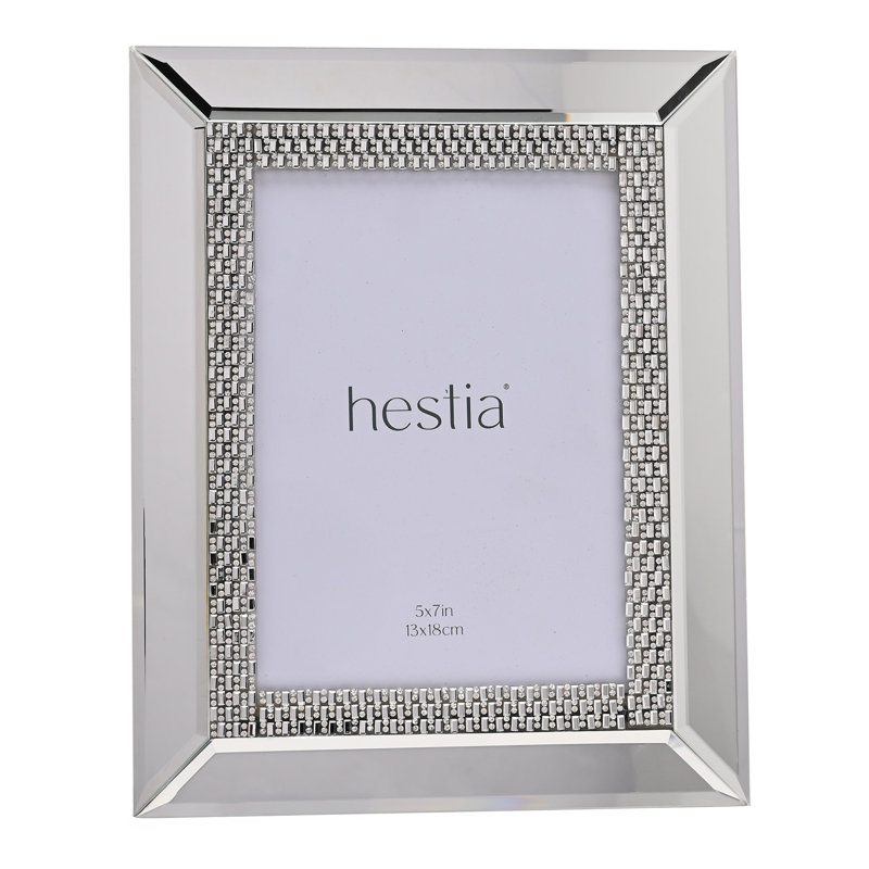 Silver Glass Picture Frame, 12.7cm x 17.8cm