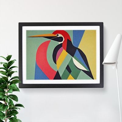 XH1022-6864X Pelican Abstract Art 1 Piece Single Picture Frame Wall Art