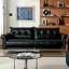 Canapé modulaire noir en similicuir-1954335060