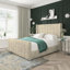 Aspen Marble Upholstered Bed Frame
