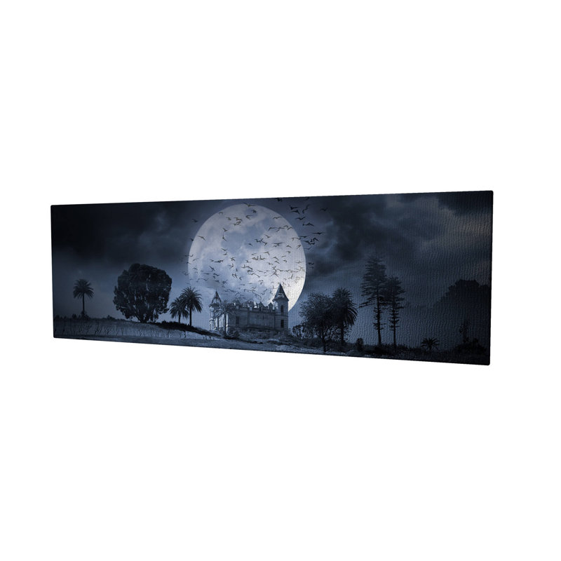 Peinture panoramique sur toile tendue
