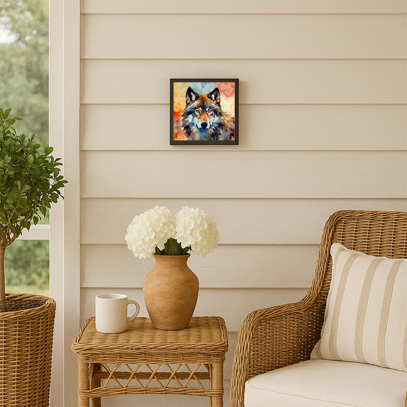 Wolves Wolf  Framed Metal Print
