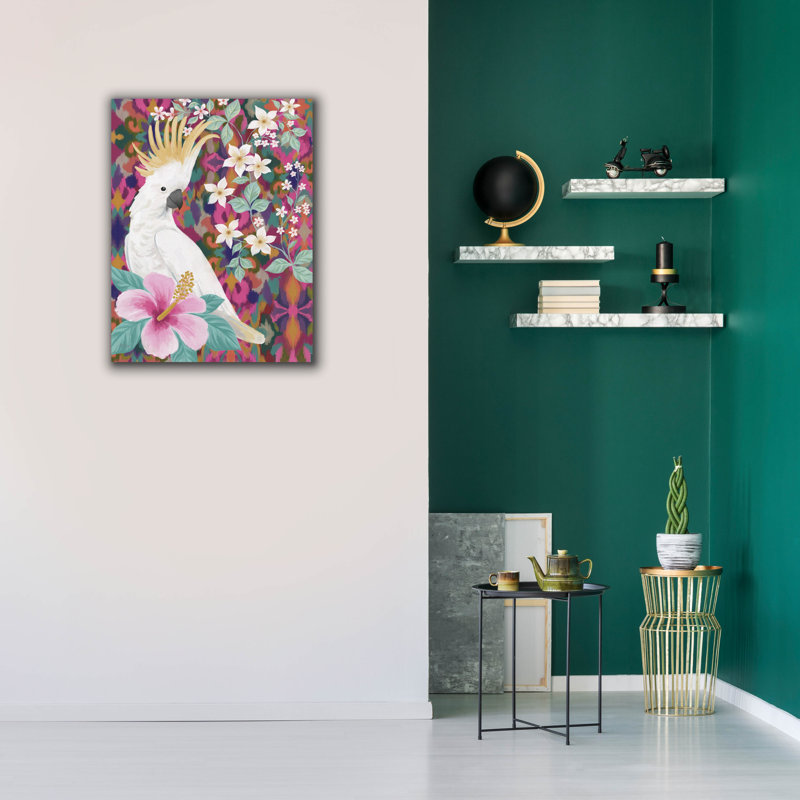  «Cool Cockatoo» par Cat Thurman Designs, art mural sur toile, 26 po x 34 po, H 34 po x l 26 po