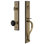 Carré Handleset with Single Cylinder Deadbolt and Lyon Door Knob and Rosette