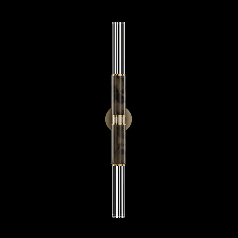 LED Wallchiere, Ombre Bronze/Brass/Charcoal