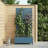 6 ft. H x 3 ft. W Metal Planter Box privacy screen Garden Bed with Trellis and Wheels - Blue-478159944-478159939