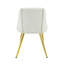 Ensemble de 2 chaises d'appoint en cuir synthétique Gaines