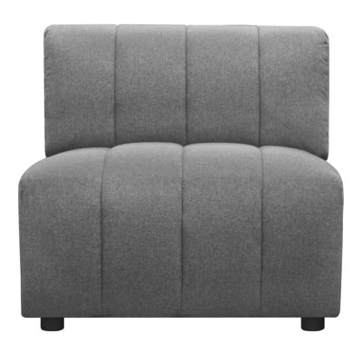 Fauteuil de chambre capitonné en polyester l 32 po Crayton