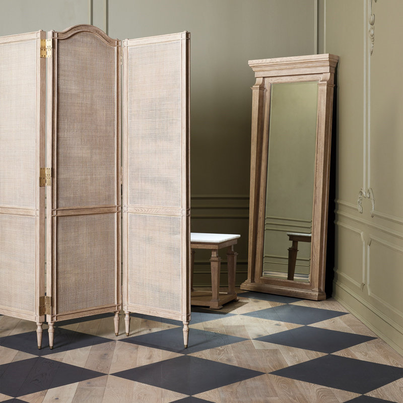 Josephine Screen-Bleached Oak, Brown
